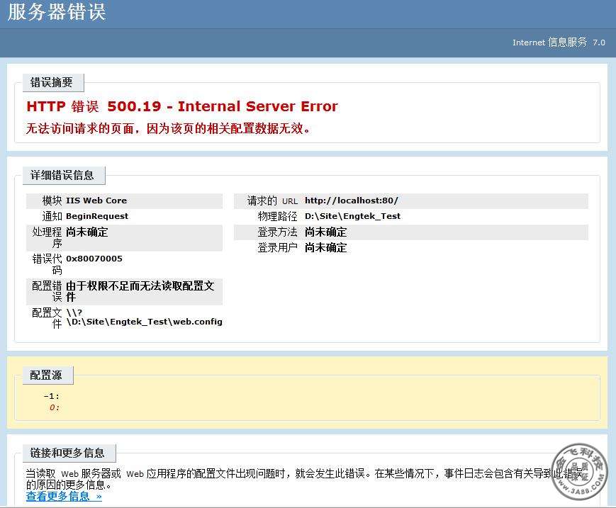 IIS7������ʾ