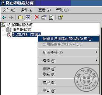 配置并启用路由和远程访问